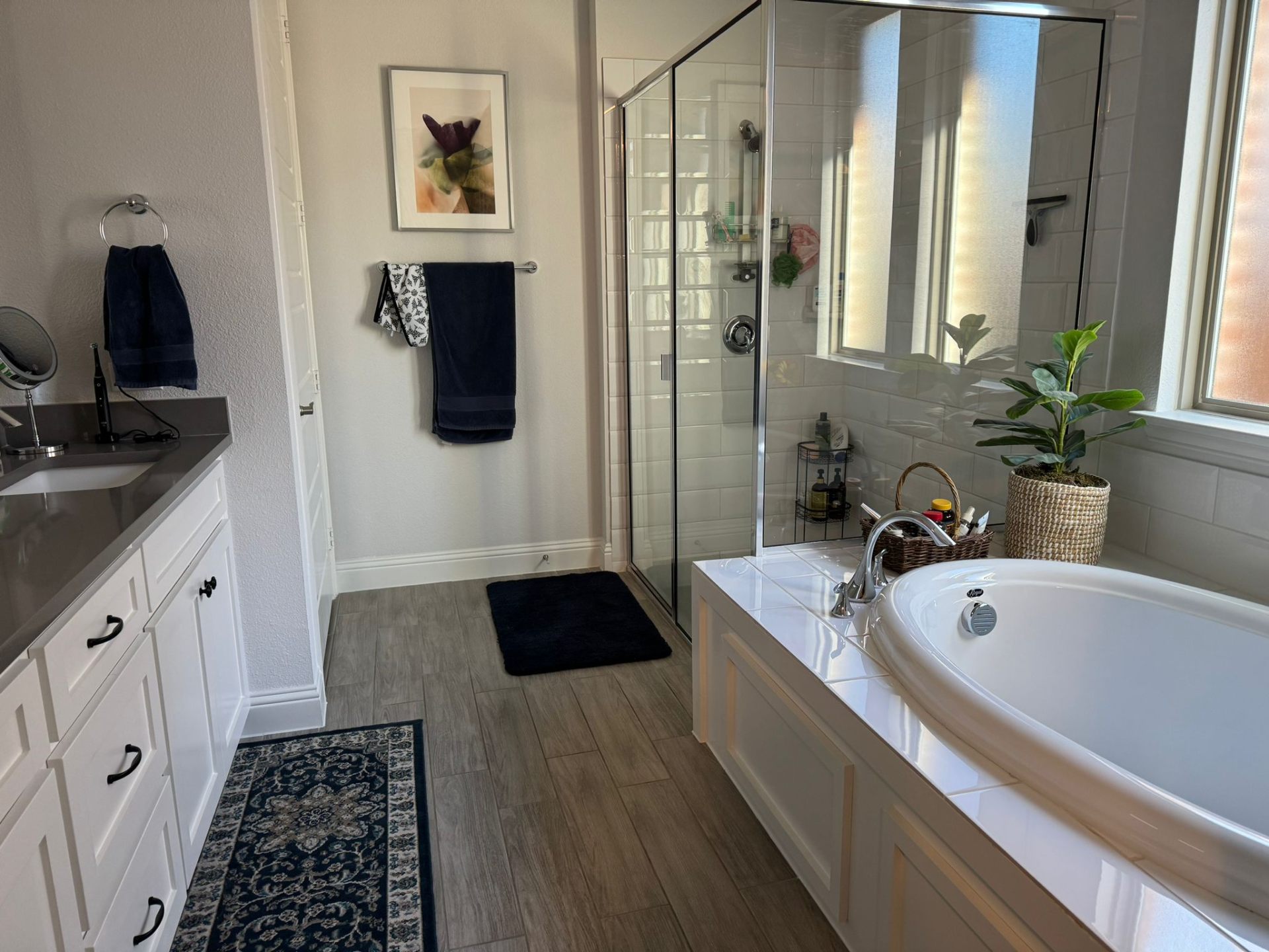 Clean bathroom in McKinney home