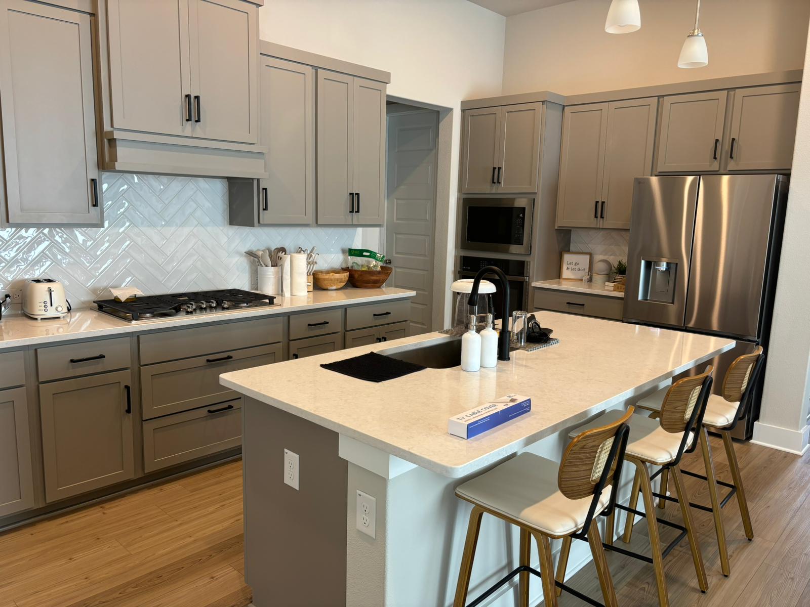 Clean kitchen in McKinney home